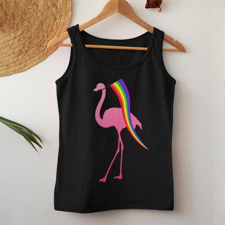 Flamingo - Rainbow Flag Lesbian Lgbtq Gay Pride Month Women Tank Top Unique Gifts