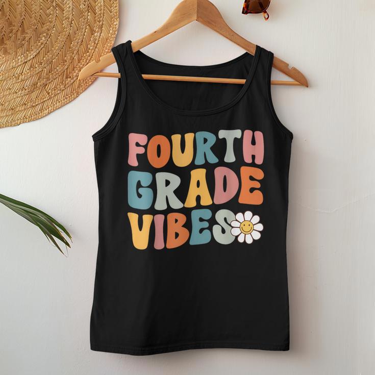 Fourth Grade Vibes 4Th Grade Team Retro First Day Of School Women Tank Top Unique Gifts