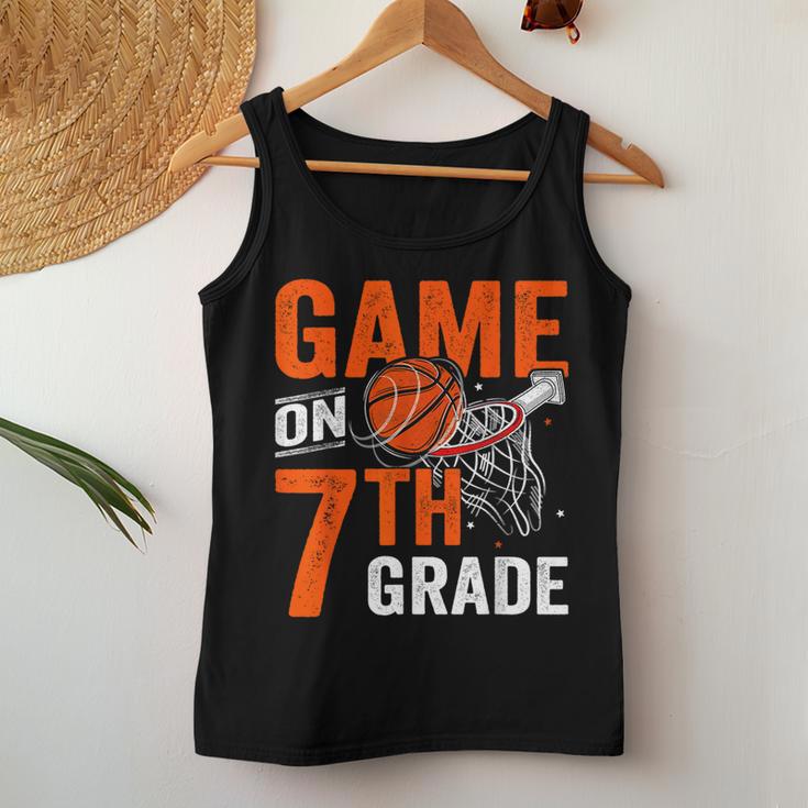 Games On Seventh Grade Basketball First Day Of School Women Tank Top Unique Gifts