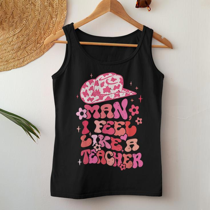 Funny Man I Feel Like A Teacher Women Tank Top Basic Casual Daily Weekend Graphic Personalized Gifts