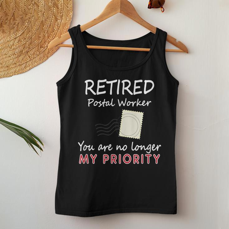 Retired Postal Worker Not My Priority Women Tank Top Unique Gifts