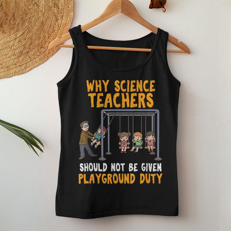 Science Physicist Chemist Teacher Vintage Women Tank Top Funny Gifts