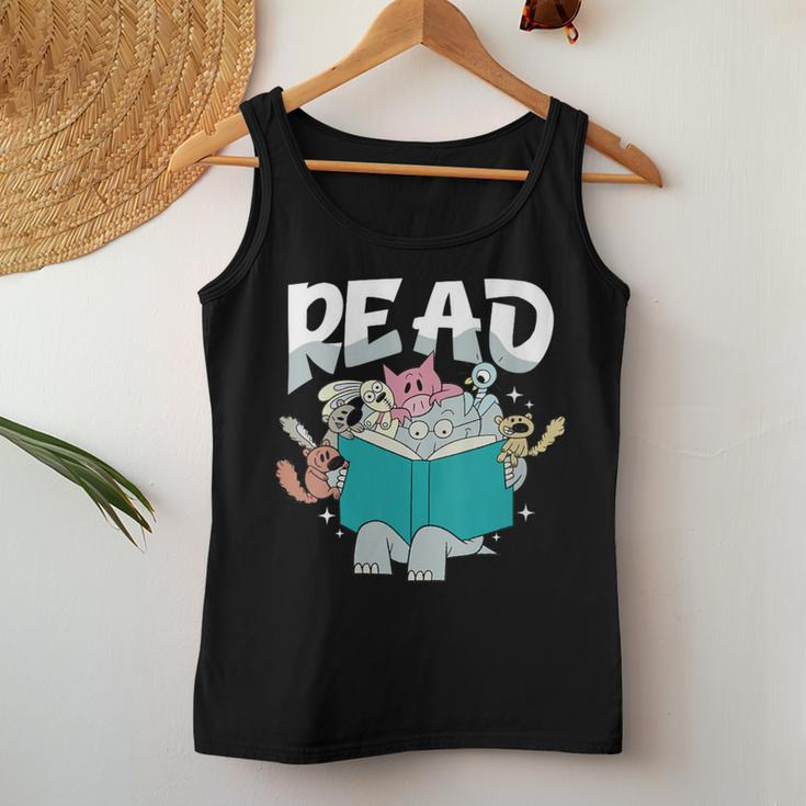Teacher Library Read Book Pigeon Wild Animal Bookish Women Tank Top Personalized Gifts