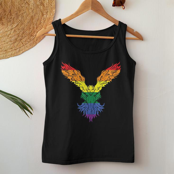 Gay Pride Bird Phoenix Rainbow Flag Lgbtq Men Women Kids Women Tank Top Unique Gifts