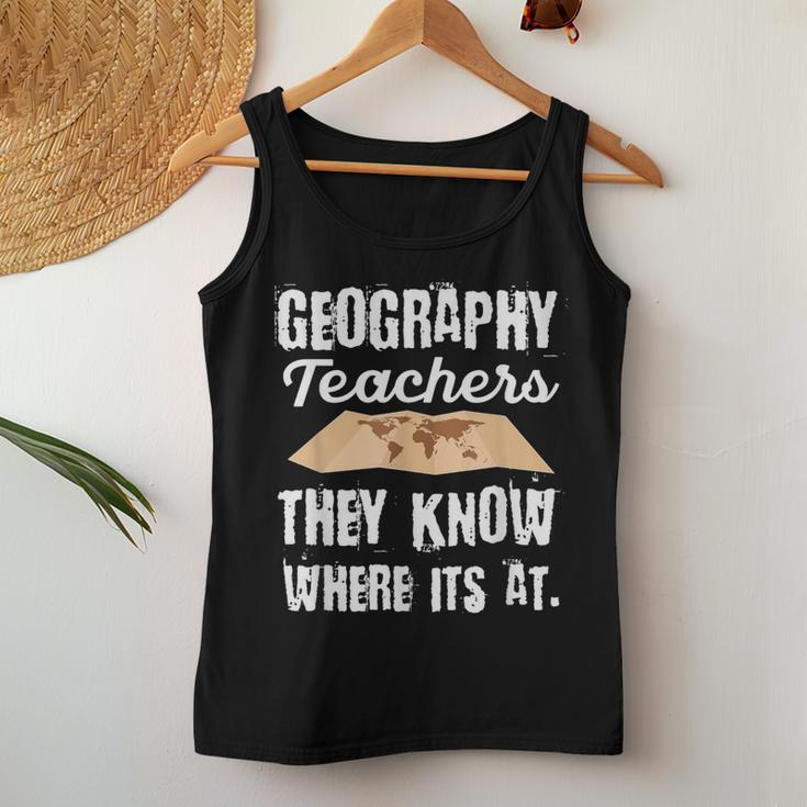 For A Geography Teacher Cartography Women Tank Top Unique Gifts