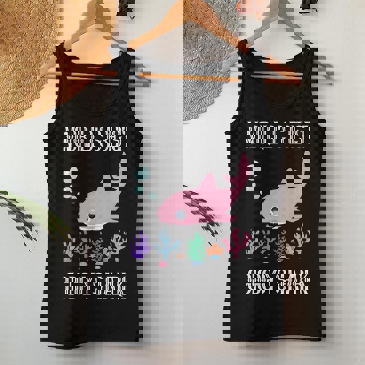 Giggy Grandma Gift Worlds Best Giggy Shark Women Tank Top Weekend Graphic Funny Gifts