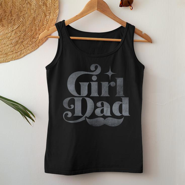 Girl Dad Men Proud Father Daughter Of Girls Fathers Day Women Tank Top Basic Casual Daily Weekend Graphic Funny Gifts