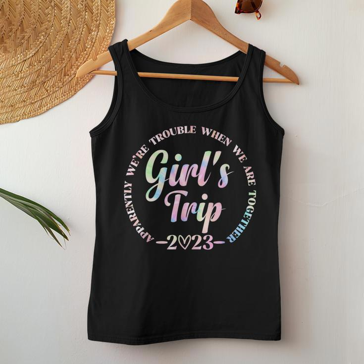 Girls Trip 2023 Apparently Are Trouble When We Are Together Women Tank Top Funny Gifts