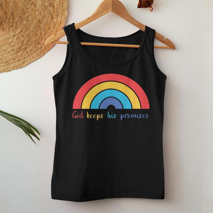 God Keeps His Promises Rainbow Lovely Christian Christianity Women Tank Top Unique Gifts