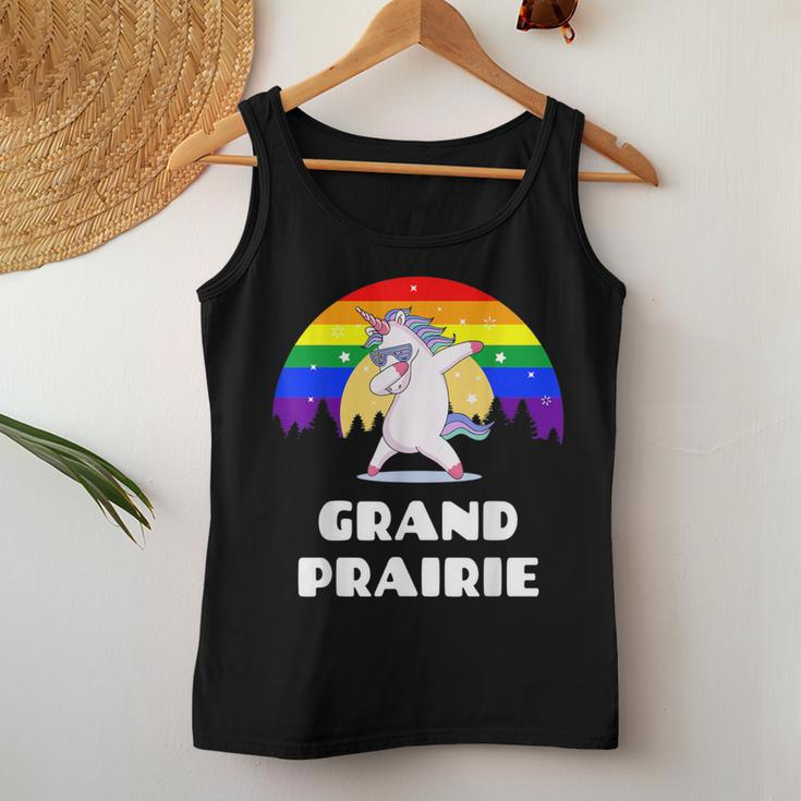 Grand Prairie Texas Lgbtq Gay Pride Rainbow Women Tank Top Unique Gifts