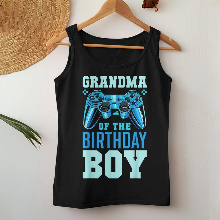 Grandma Of The Birthday Boy Matching Video Gamer Birthday Women Tank Top Weekend Graphic Funny Gifts