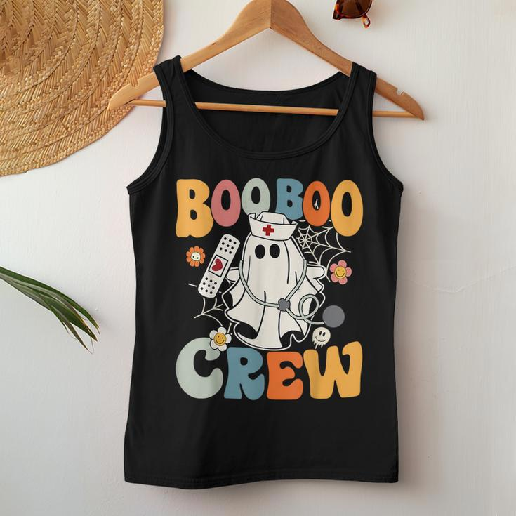 Groovy Boo Boo Crew Nurse Ghost Halloween Nurse Women Tank Top Funny Gifts