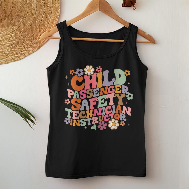 Groovy Child Passenger Safety Technician Instructor Cpst Women Tank Top Funny Gifts