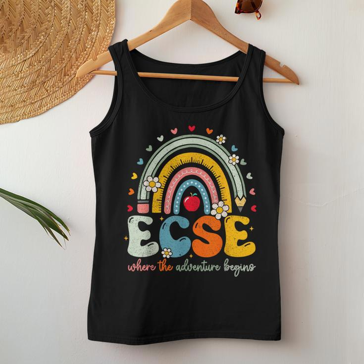 Groovy Cute Early Childhood Special Education Sped Ecse Crew Women Tank Top Unique Gifts