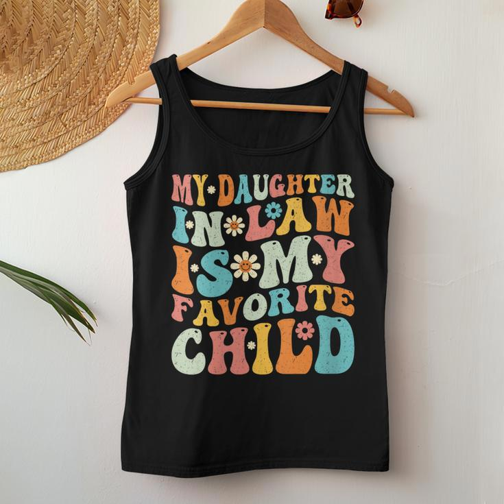 Groovy My Daughter In Law Is My Favorite Child Women Tank Top Unique Gifts