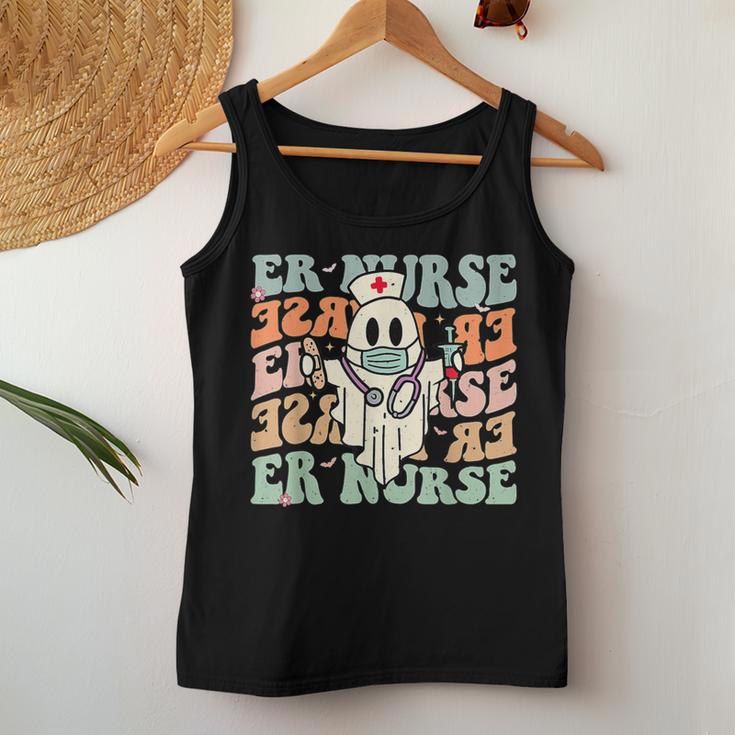 Groovy Emergency Room Nurse Halloween Costume Er Nurse Women Tank Top Unique Gifts