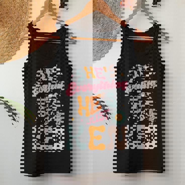Groovy Retro Shes Everything Hes Just-Ken Funny Saying Women Tank Top Weekend Graphic Personalized Gifts