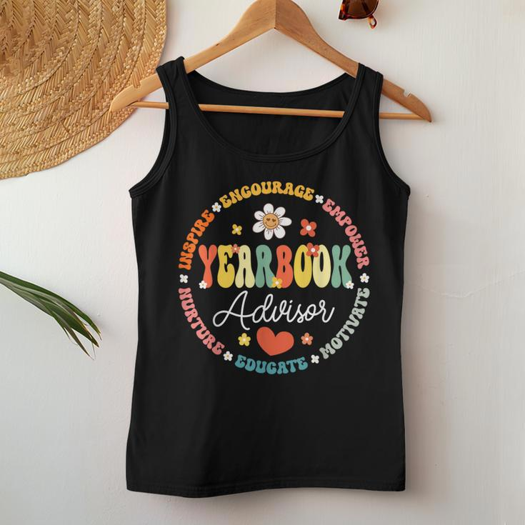 Groovy Yearbook Advisor Literary Club School Publication Women Tank Top Unique Gifts