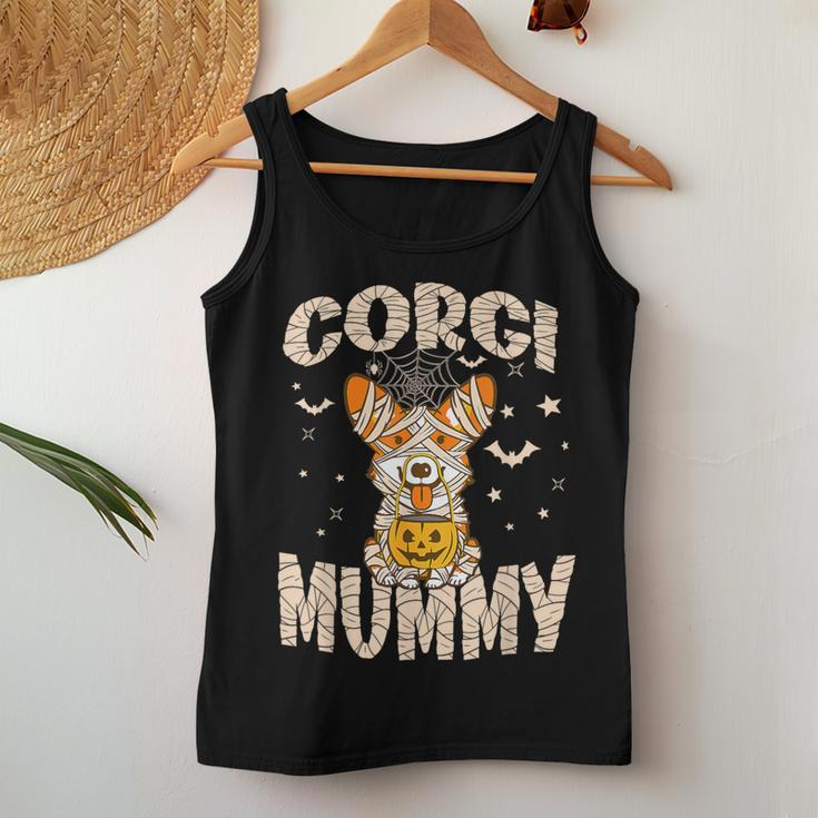 Halloween Costume Dog Lover Owner Outfit Adult Corgi Mummy Women Tank Top Unique Gifts