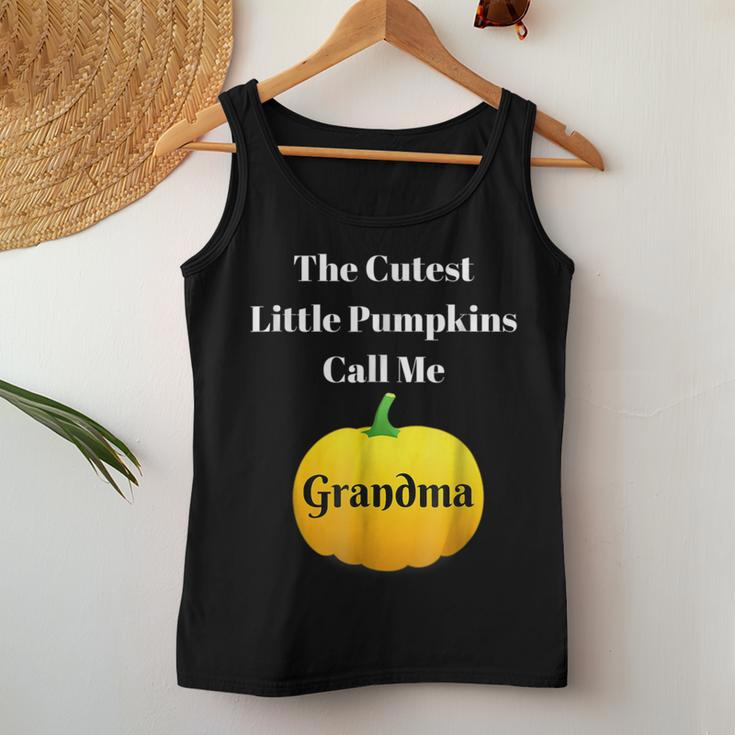 Halloween Cutest Little Pumpkins Call Me Grandma For Grandma Women Tank Top Unique Gifts