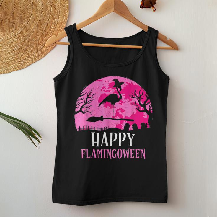 Halloween Flamingo Witch Happy Flamingoween Costume Women Tank Top Unique Gifts