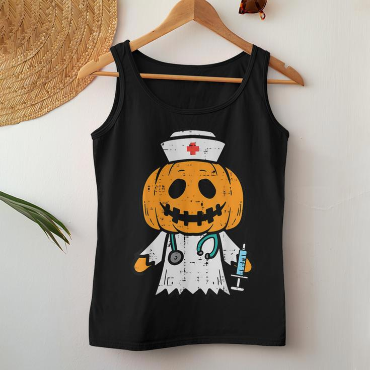 Halloween Pumpkin Nurse Cute Er Nicu Costume Scrub Top Women Tank Top Funny Gifts