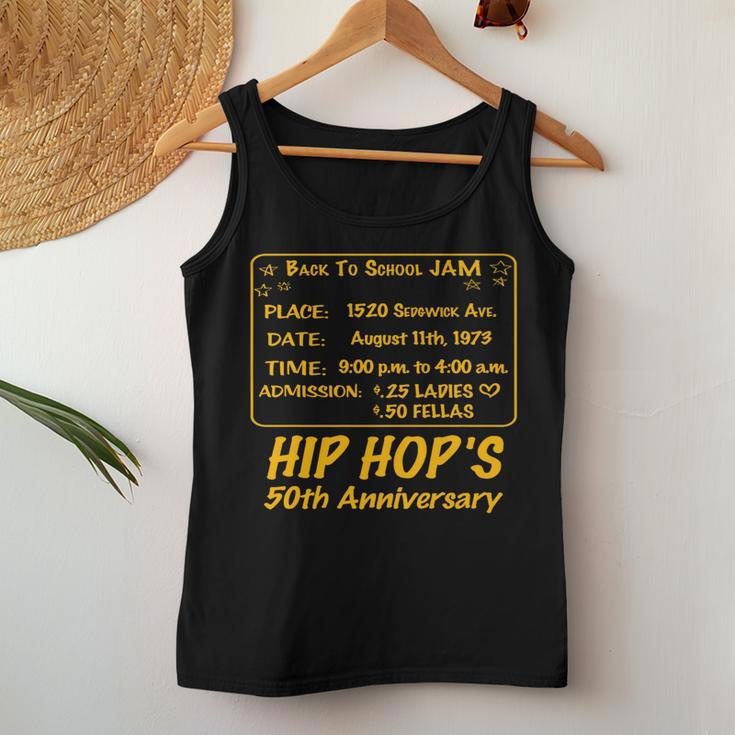 Hip Hop Music 50Th Anniversary Black History Dj Dance Rapper Black History Women Tank Top Unique Gifts