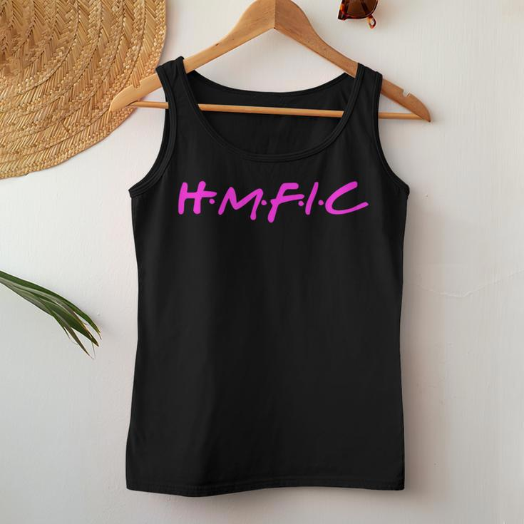 Hmfic With Bright Pink Head Mother Fucker In Charge Women Tank Top Unique Gifts