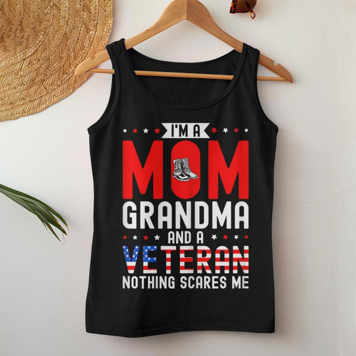 I'm A Mom Grandma And A Veteran Female Veteran Grandmother Women Tank Top Unique Gifts