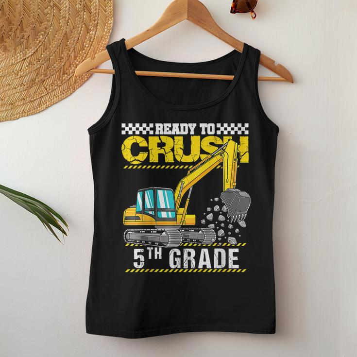 Im Ready To Crush 5Th Grade Construction Vehicle Boys Women Tank Top Weekend Graphic Personalized Gifts