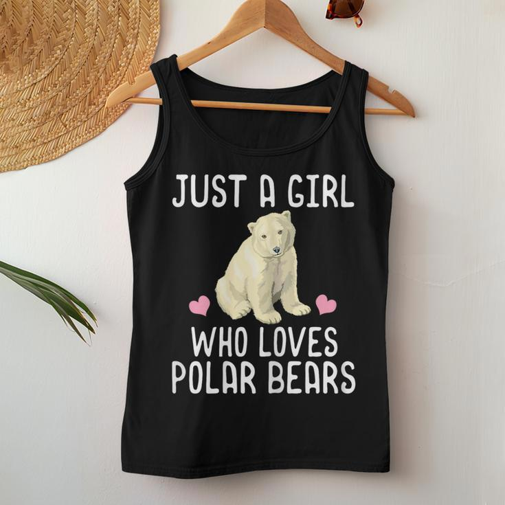 Just A Girl Who Loves Polar Bears Polar Bear Women Tank Top Unique Gifts