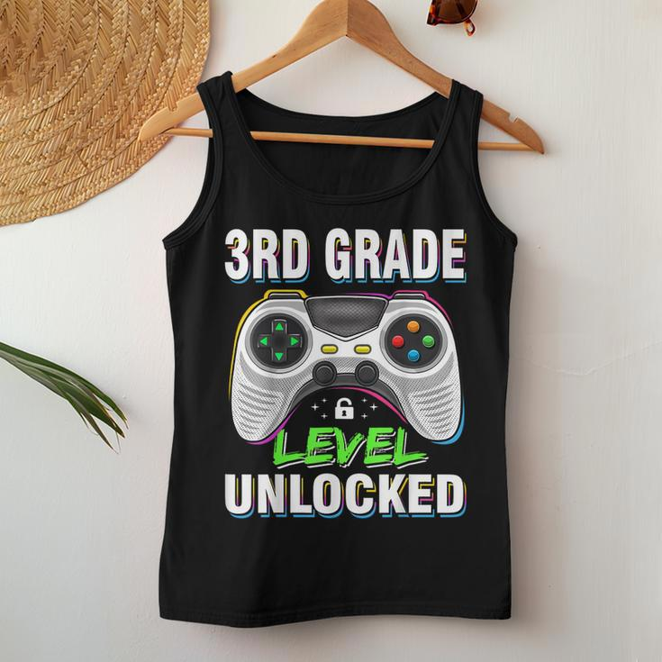 Level 3Rd Grade Unlocked Back To School First Day Boys Girls Women Tank Top Weekend Graphic Personalized Gifts