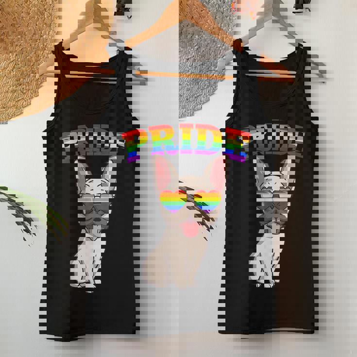 Lgbt French Bulldog Dog Gay Pride Rainbow Cute Lgbtq Women Tank Top Unique Gifts