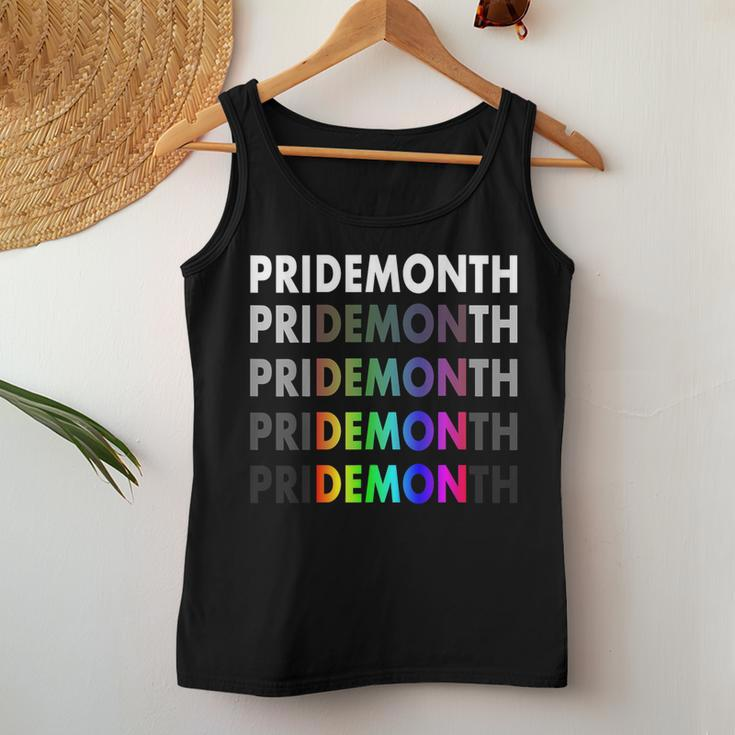 Lgbt Pride Month Demon For Gay Pride Month Festival Rainbow Women Tank Top Unique Gifts