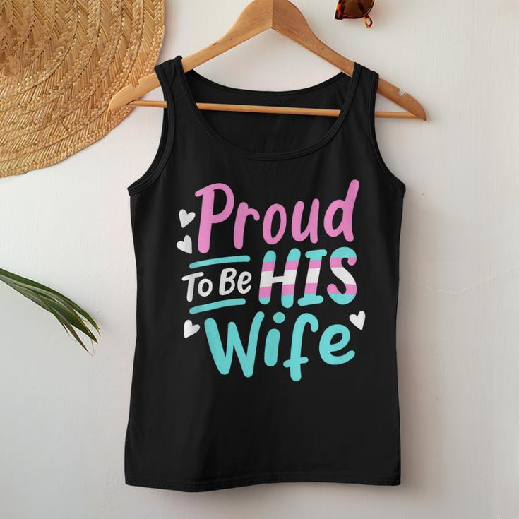 Lgbtqia Proud To Be His Wife Transgender Trans Pride Spouse Women Tank ...