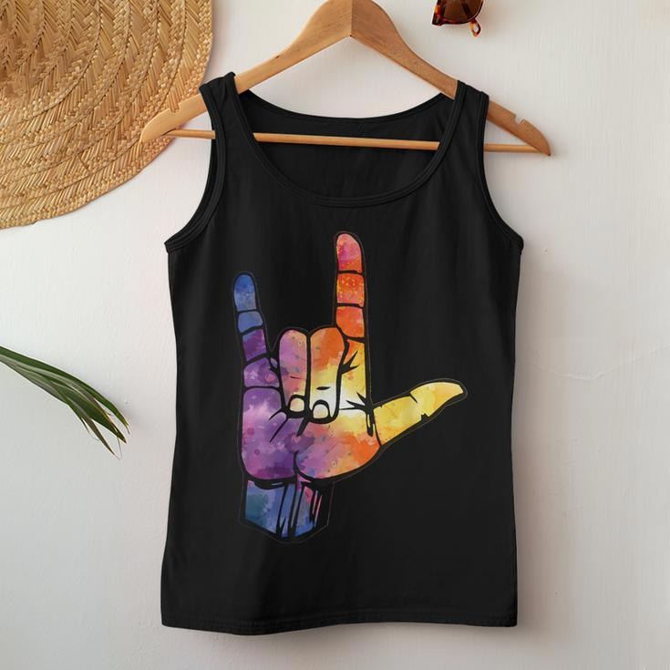 I Love You American Sign Language For Men Women Tank Top Unique Gifts