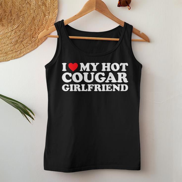 I Love My Hot Cougar Girlfriend I Heart My Hot Cougar Gf Women Tank Top Funny Gifts