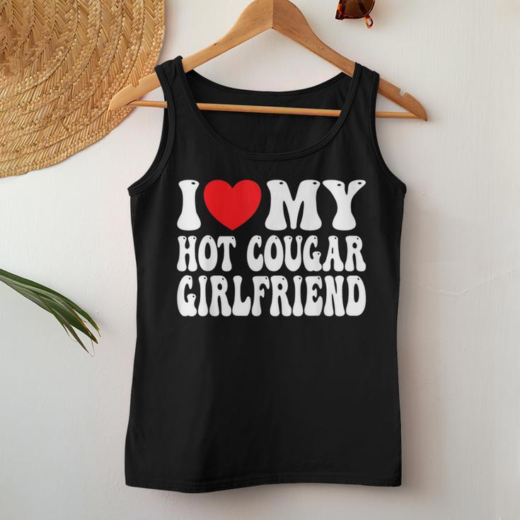I Love My Hot Cougar Girlfriend I Heart My Cougar Girlfriend Women Tank Top Funny Gifts
