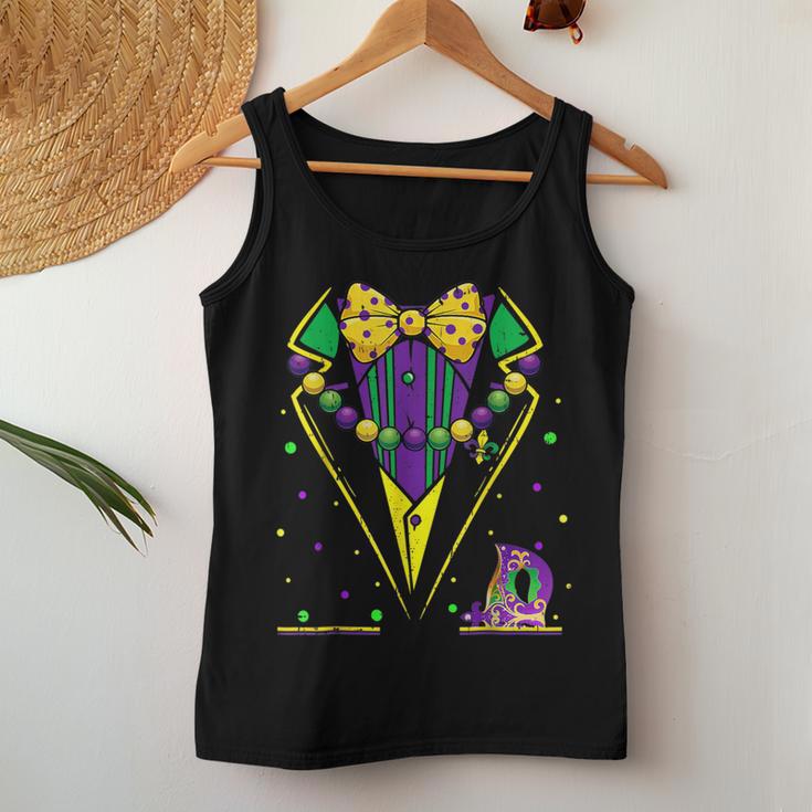 Mardi Gras Tuxedo Vest Party Suit Carnival Parade Women Women Tank Top Personalized Gifts