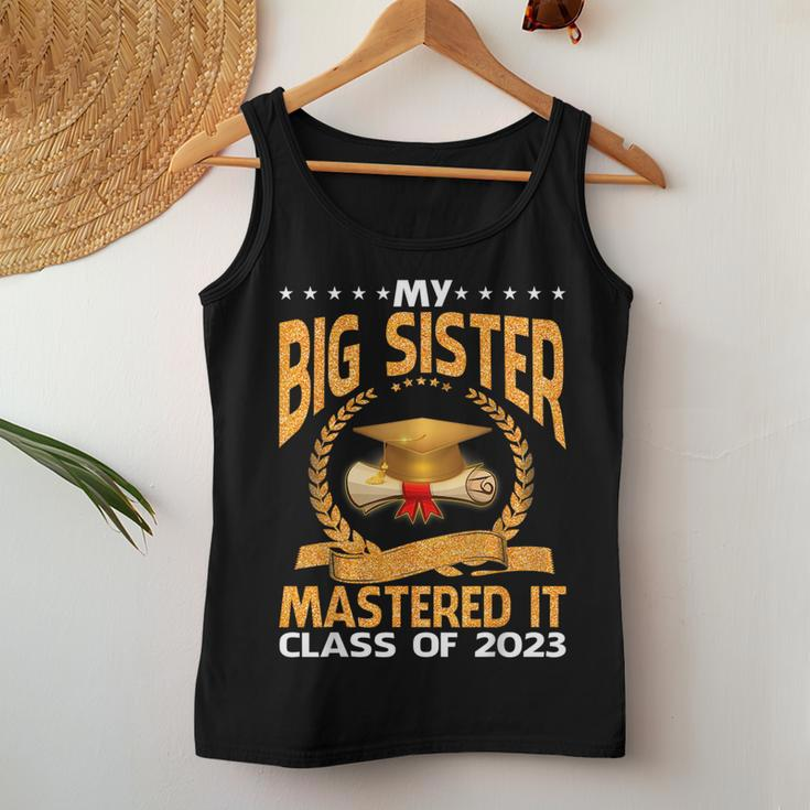 Masters Graduation My Big Sister Mastered It Class Of 2023 Women Tank Top Unique Gifts