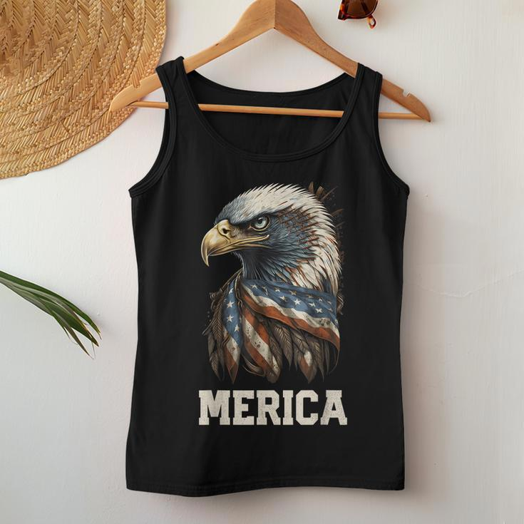 Merica Eagle Mullet 4Th Of July Men Women American Flag Usa Women Tank Top Unique Gifts