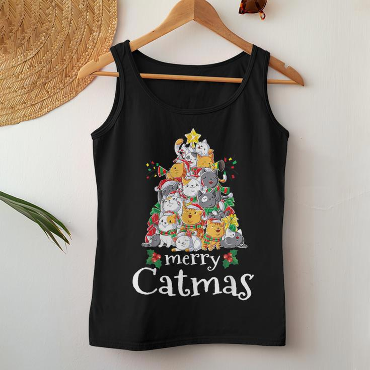 Merry Catmas Cat Dad Cat Mom Christmas Cat Men Women Tank Top Personalized Gifts