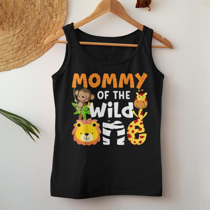 Mommy Of The Wild One Zoo Theme Bday Safari Jungle Animals Women Tank Top Unique Gifts