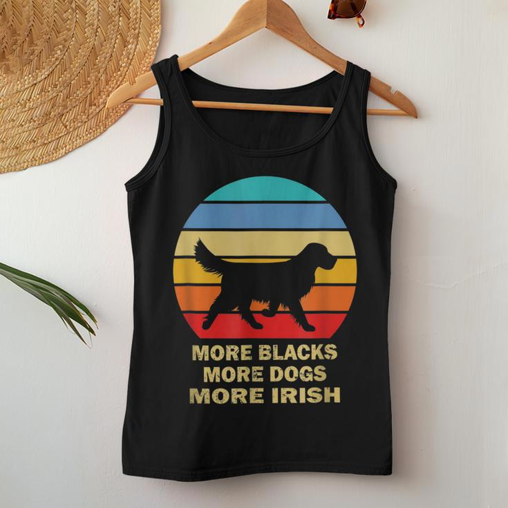 More Blacks More Dogs More Irish Vintage Dog Mom Dog Dad Women Tank Top Basic Casual Daily Weekend Graphic Personalized Gifts