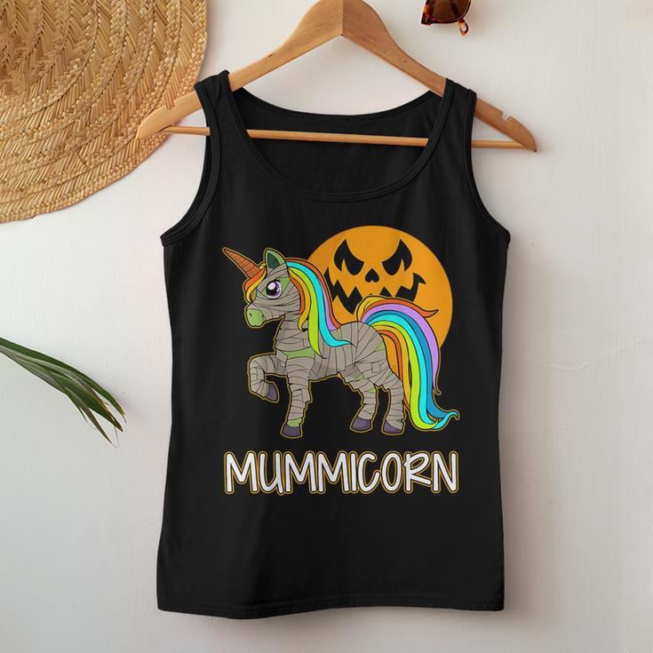 Mummicorn Unicorn Mummy Halloween Mom Cute Fall Women Tank Top Unique Gifts