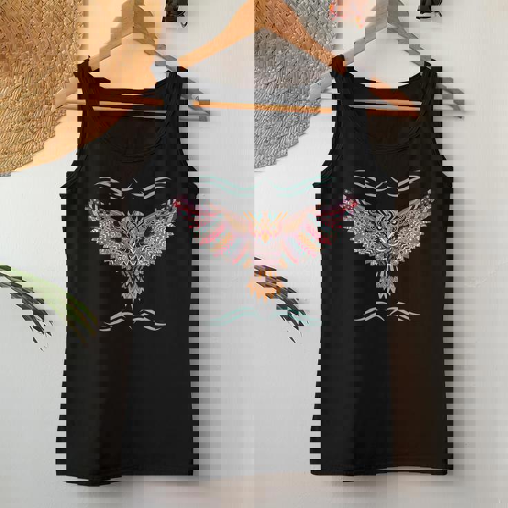 Native American Short Eared Owl Ornithologist Women Tank Top Unique Gifts