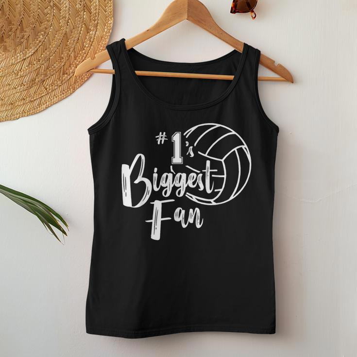 Number One 1 Biggest Fan Volleyball Mom Volleyball Dad Women Tank Top Unique Gifts