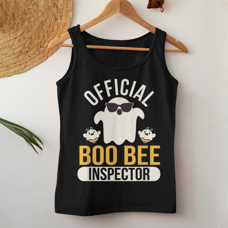 Official Boo Bee Inspector Halloween Humor Ghost Women Tank Top Unique Gifts