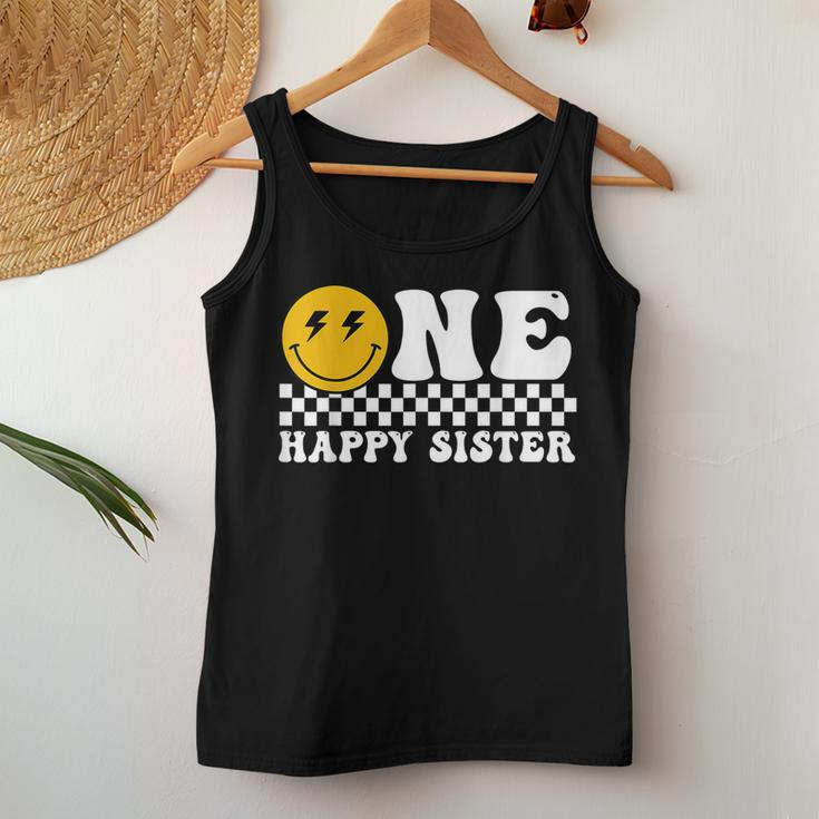 One Happy Dude Sister 1St Birthday Family Matching Women Tank Top Funny Gifts