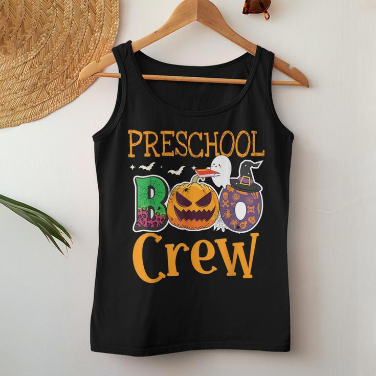 Preschool Boo Crew Pre-K Teachers Students Halloween Women Tank Top Unique Gifts
